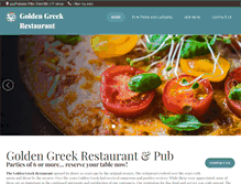 Tablet Screenshot of goldengreekrestaurantandpub.com